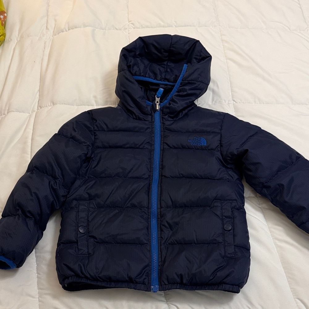 The North Face boys 550 reversible puffer.